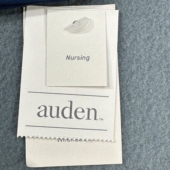 Auden Women's Size 36DD Nursing Bra Lightly Lined Wireless 2 Way Straps Blue New - Picture 4 of 14